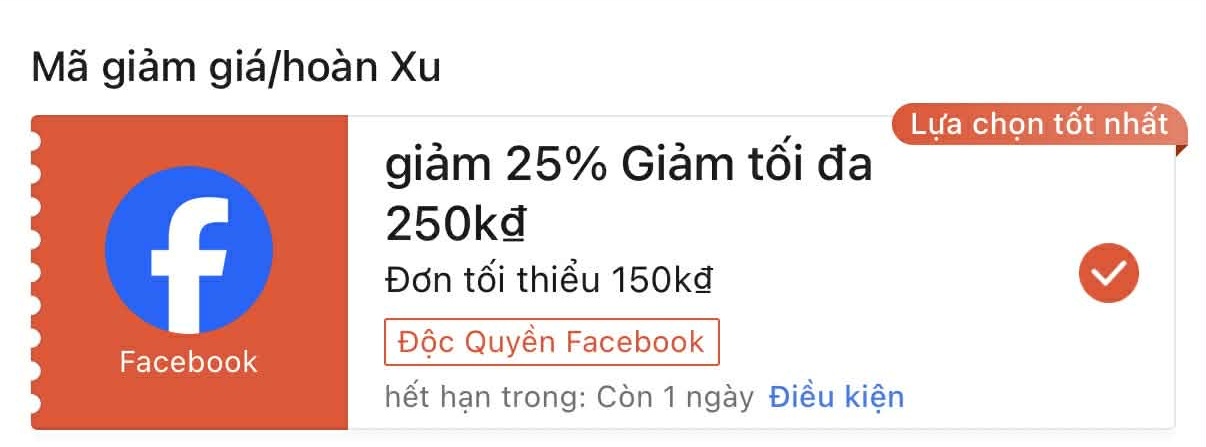 Voucher Shopee Facebook